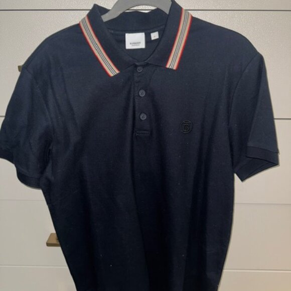 2x Vintage Burberry - Mint Condition - 1 Polo & 1 L/S Shirt - Men's Medium - Picture 7 of 16